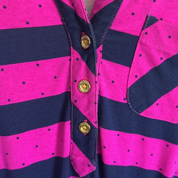 Lilly Pulitzer Pink & Blue Striped Beckett Dress - Picture 6 of 10